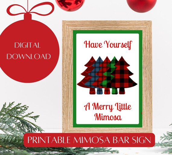 Christmas Tree Mimosa Bar