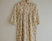 Vintage 1970s girls boho prairie dress