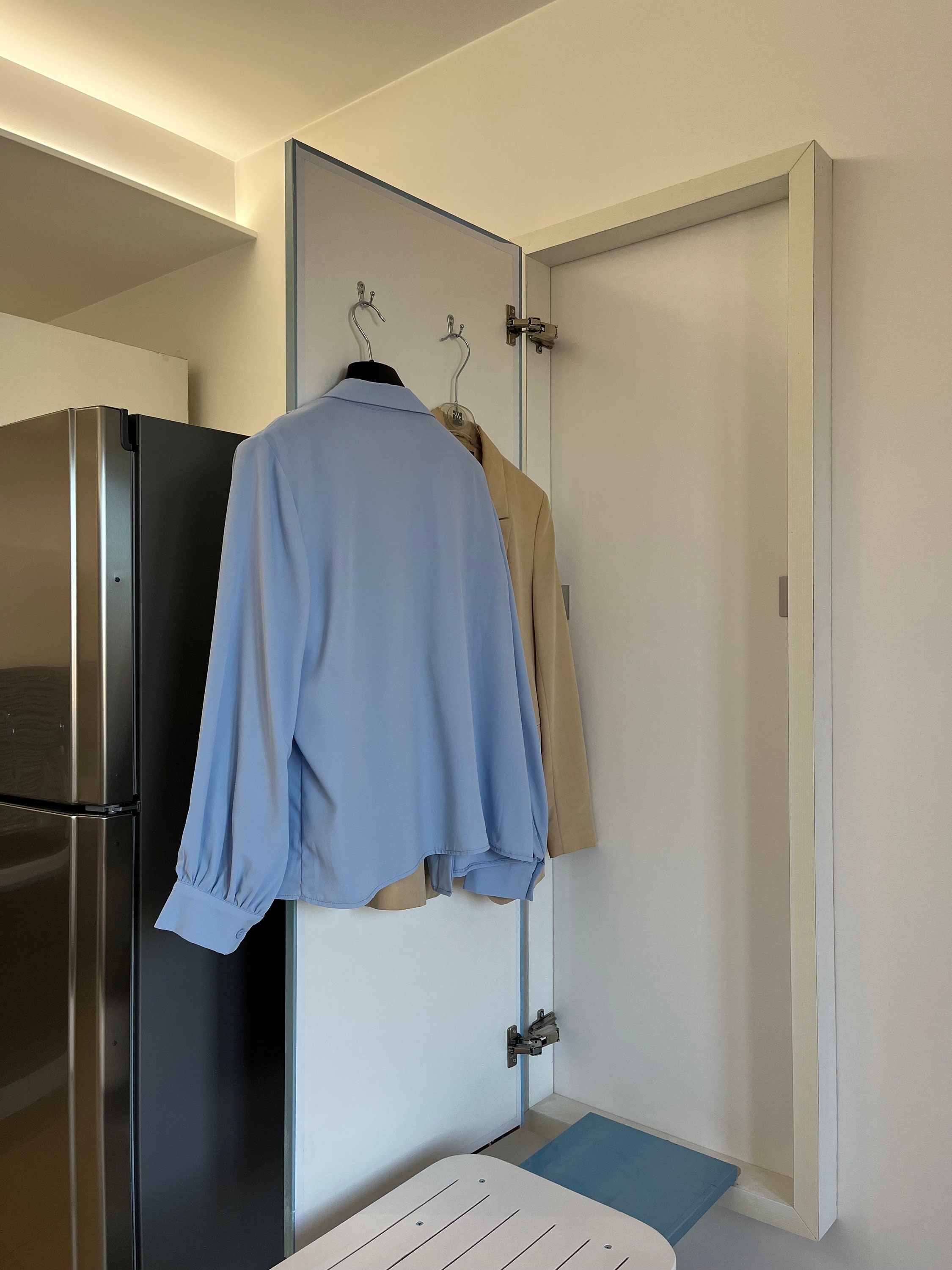 Space-saving IRONING BOARD, FOLDABLE Ironing Board, Wall Mount Ironing ...