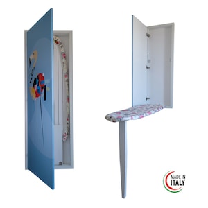 Vintage Dropdown Ironing Board-Multi-Functional tractable ironing board for wall Handmade  Italian style  Furniture Ironing Board gift