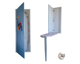 Vintage Dropdown Ironing Board-Multi-Functional tractable ironing board for wall Handmade  Italian style  Furniture Ironing Board gift