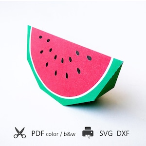 Slice of Watermelon DIY Papercraft Toy