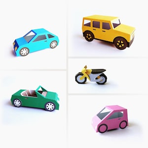 Cars SVG DXF PDF Templates for Cricut. Paper Toys