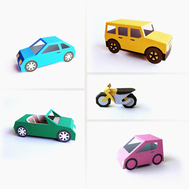 3d Papercraft Car Model - Etsy