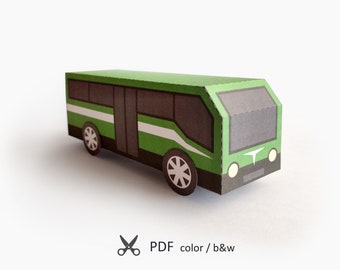 BUS Type A. Paper Toy / Gift Box