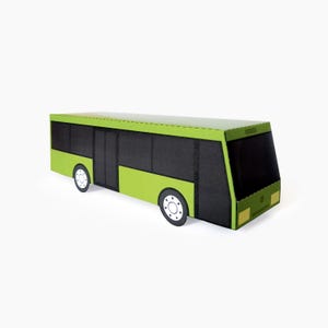 Paper City Bus. Simple Paper Toy. Easy Paper Crafts PDF