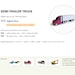 Semi-trailer Truck. Paper Printable Toy. Paper Craft PDF Templates ...