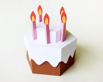 Cake Gift Box SVG PDF