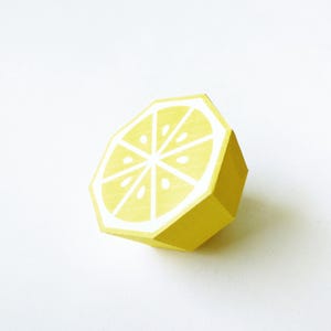 Créations en papier 3D un demi-citron SVG