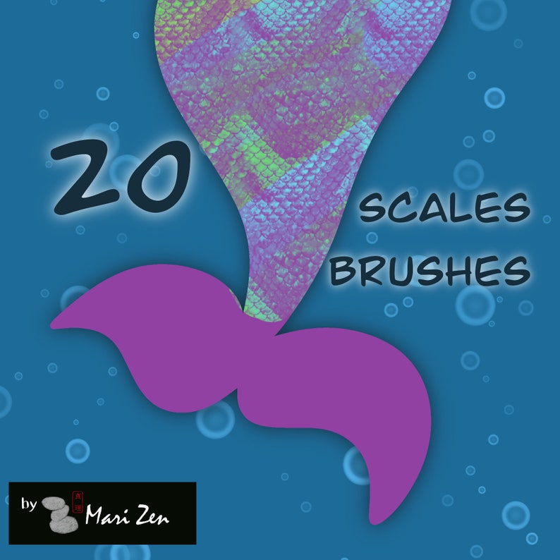 Procreate Brush Scale Brush Fish Scales Brushes Mermaid Scales Brushes