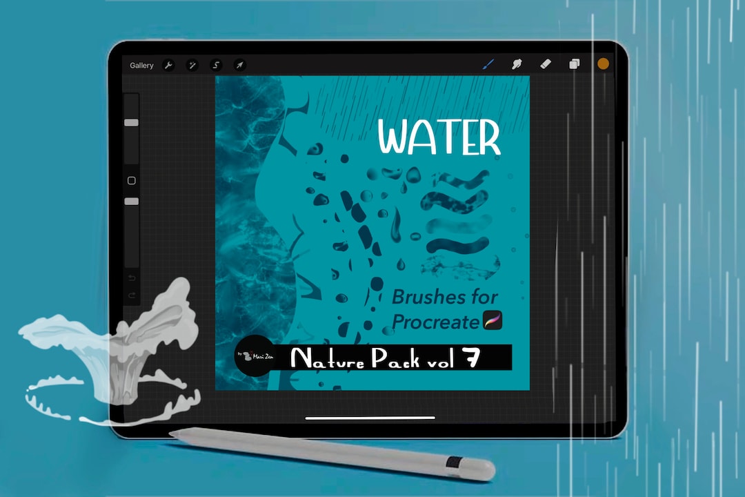 Procreate Water Brushes Procreate Nature Brushes Volume 5 Create Nature