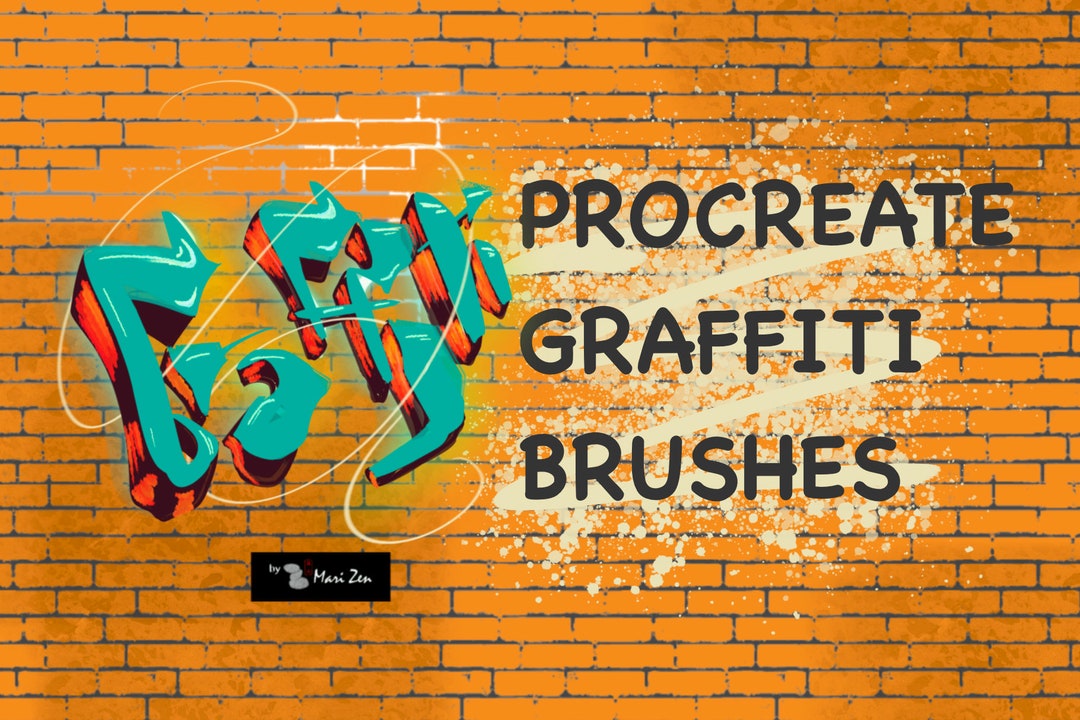 Procreate Graffiti Brush Procreate Brushes for Graffiti and Lettering