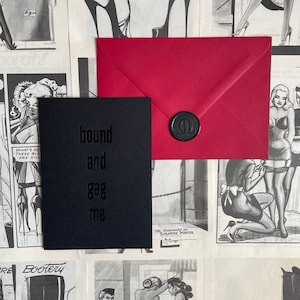 Legami e imbavagliami - Regalo BDSM per lui / Regalo BDSM per lei / Sottomesso / Dom / Carta perversa / Fetish / Regalo in lattice