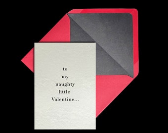 Para mi pequeño y travieso Valentín: tarjeta de San Valentín traviesa / tarjeta de San Valentín sexy / tarjeta de cumpleaños sexy / pervertida / San Valentín sexy