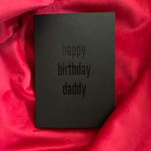 Happy Birthday Daddy - BDSM Geschenk für Ihn | BDSM Geschenk für sie | Devot | Dom | Versaute Karte | Fetisch | Latex Geschenk | Sugar Daddy