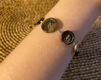 Fairycore Vintage Button Bracelet