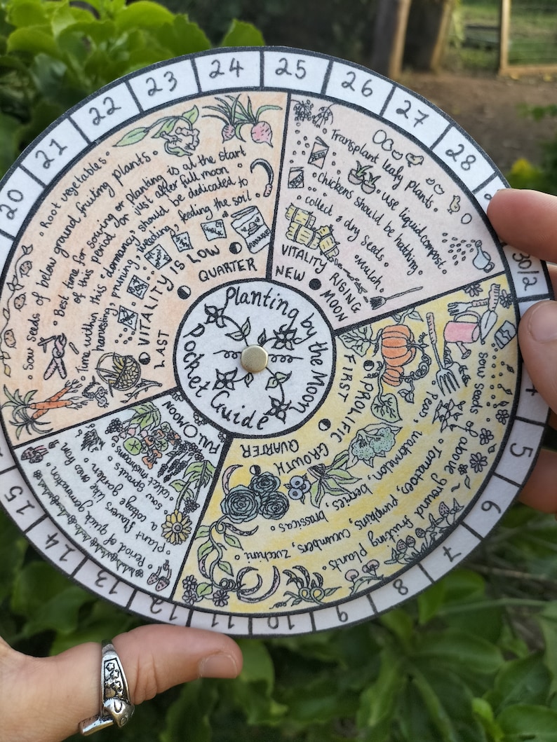 Moon Gardening Calendar Planting by the Moon Pocket Lunar Calendar