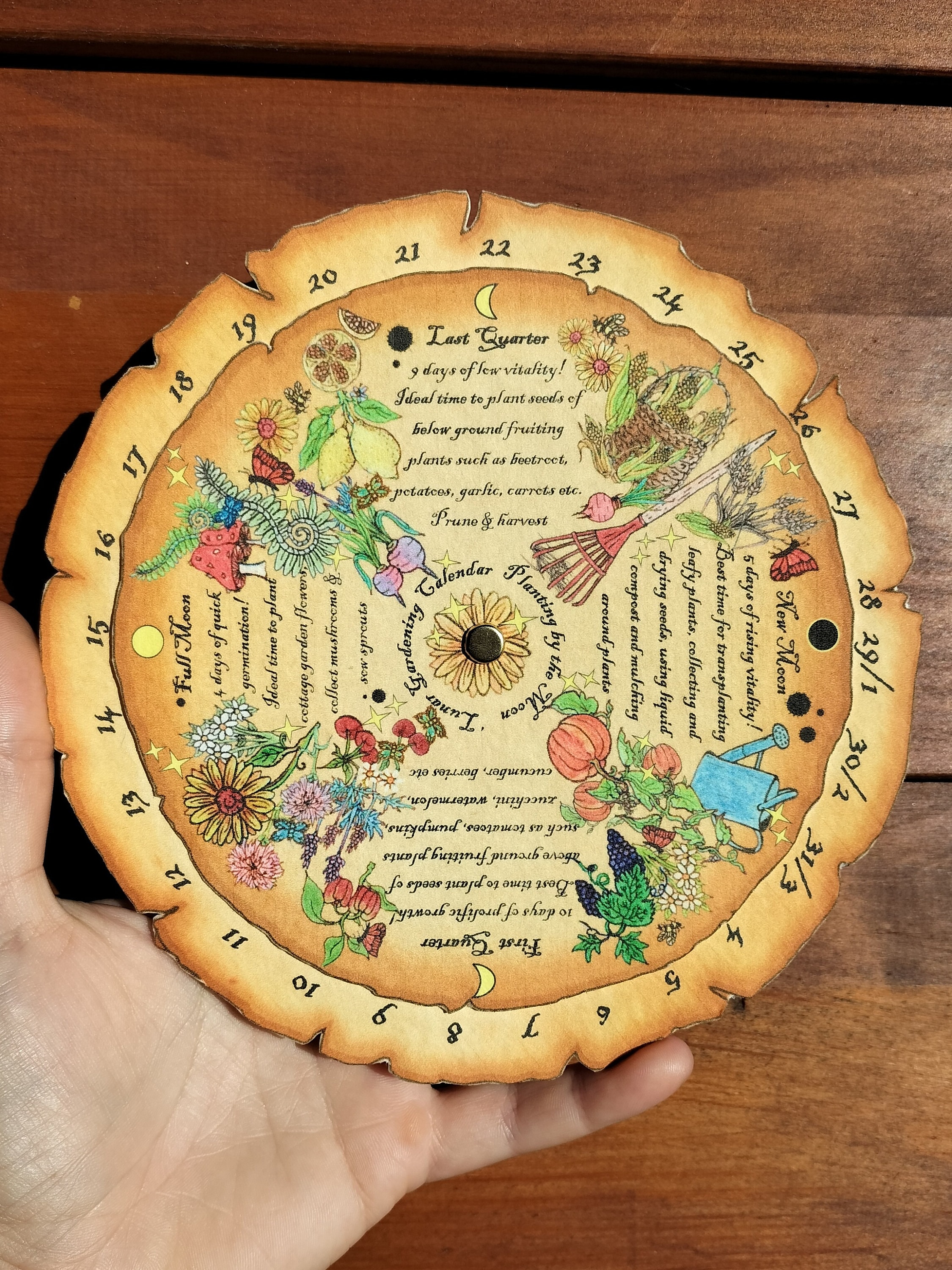 Moon Gardening Calendar Planting by the Moon Pocket Lunar Calendar