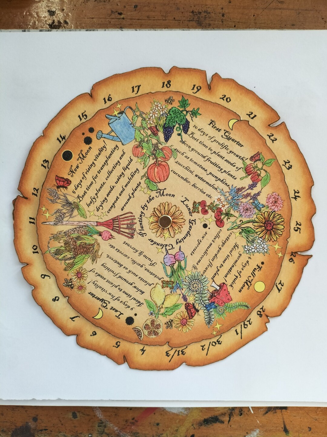 Moon Gardening Calendar Planting by the Moon Pocket Lunar Calendar