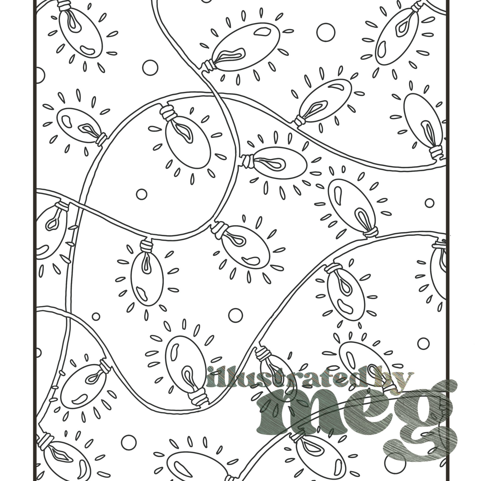 Holiday Coloring Pages Bundle (Instant Download) - Etsy