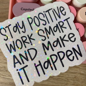 Inspirierende Aufkleber, bleiben Sie positiv Aufkleber, motivierende Aufkleber, Scrapbook-Aufkleber, inspirierende Aufkleber, inspirierende Abziehbilder