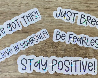 Motivational Stickers, Name Sticker, Scrapbook stickers, Inspirational stickers, inspirational decals, motivational gift