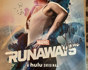 Marvel's The Runaways Karolina Dean (Virginia Gardner) Autographed 8x10