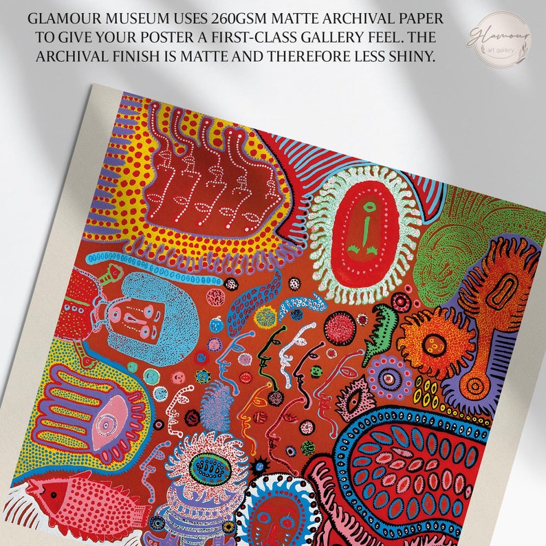 Yayoi Kusama Print Give Me Love Contemporary Art Kusama Etsy