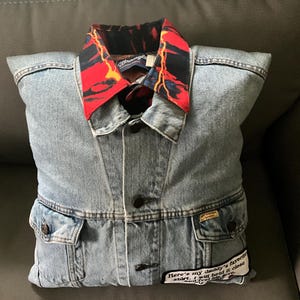 Remembrance Pillow: Memorial Keepsake Made from Loved One's Clothing image 11