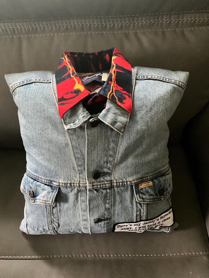 Remembrance Pillow: Memorial Keepsake Made from Loved One's Clothing image 11