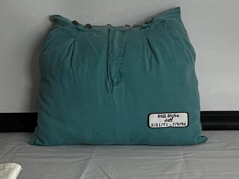 Remembrance Pillow: Memorial Keepsake Made from Loved One's Clothing image 14