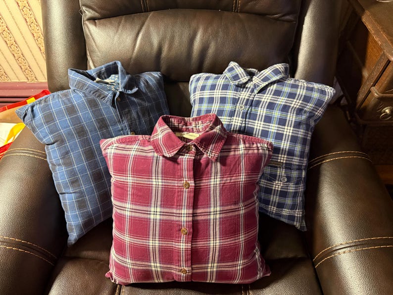 Remembrance Pillow: Memorial Keepsake Made from Loved One's Clothing image 19