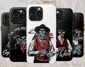 Doc Holliday Val Kilmer Phone Case, Tombstone Movie Inspired Protective Case, Western Cowboy Film Cover for iPhone