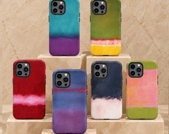 Mark Rothko Inspired Phone Case, Abstract Modern Art Cover, Color Block Painting  Cover for iPhone Samsung
