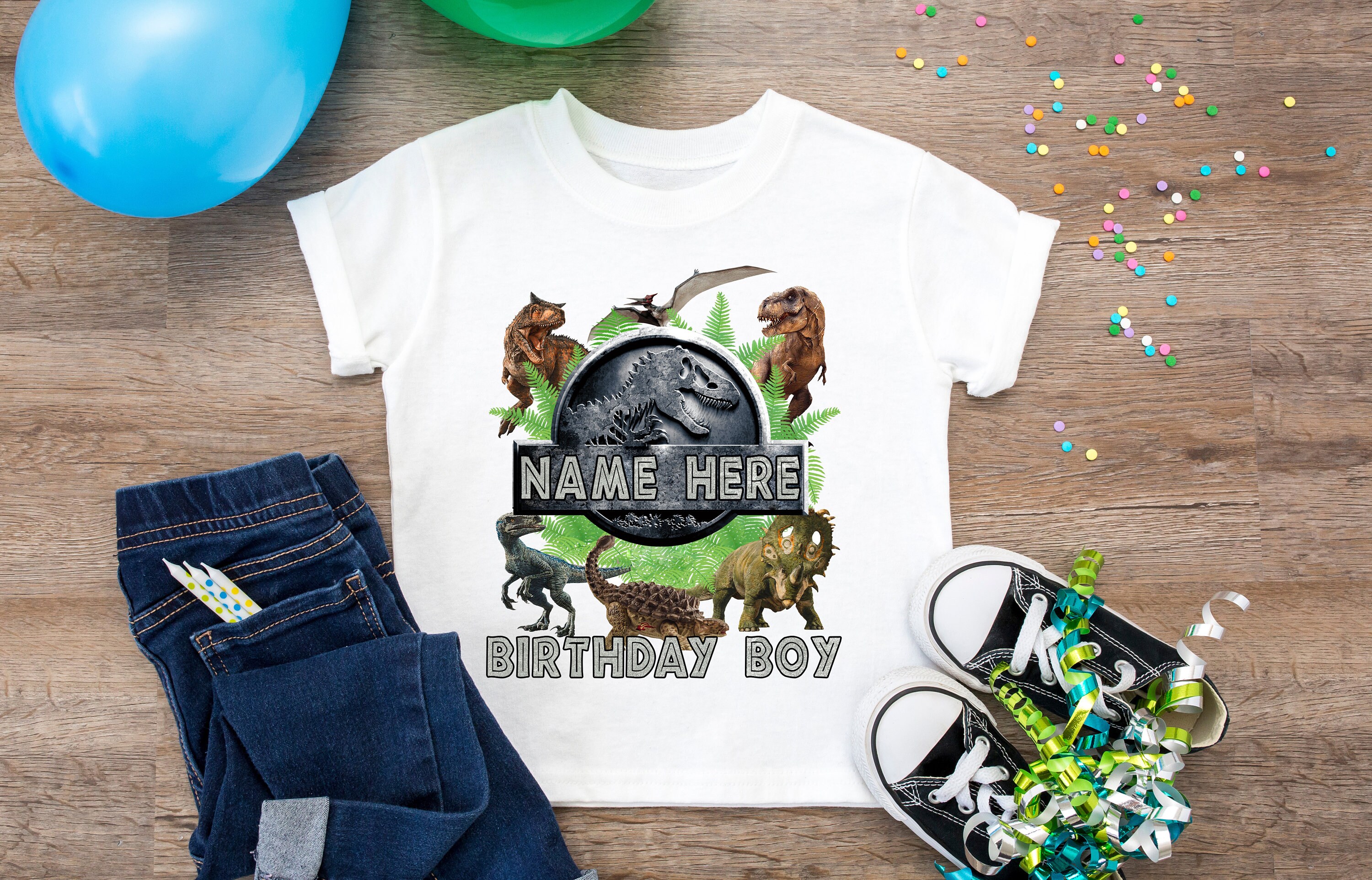 Jurassic Park Boys Kids Cumpleaños Infantil Camiseta - Etsy