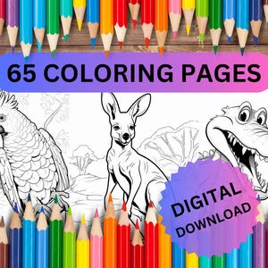 65 Fun Coloring Pages, Awesome Coloring Pages for Kids, Coloring Printable, kids Activities Printable, Coloring Fun DIGITAL