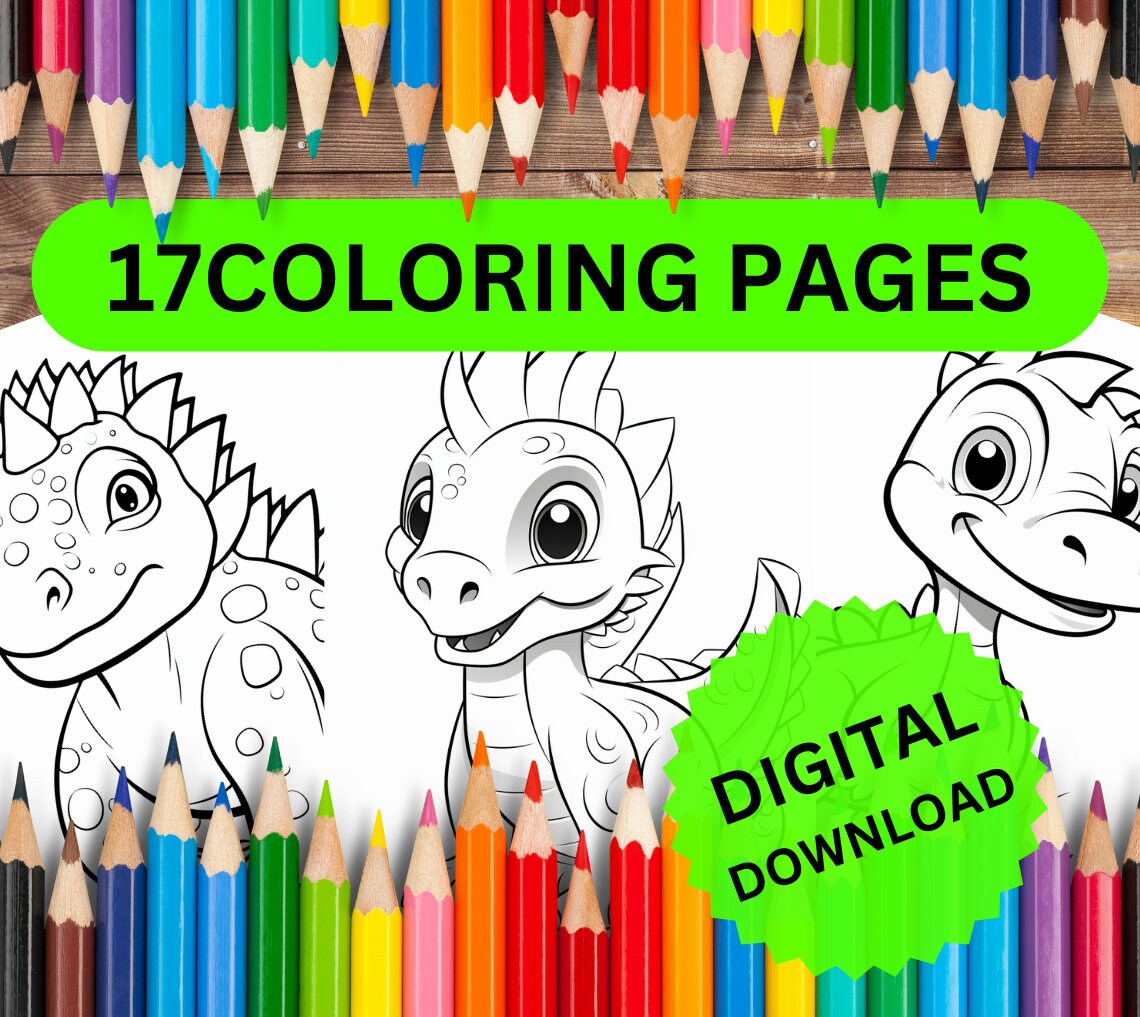 17 Cute Little Dino Coloring Pages for Kids - Dinosaur Coloring Pages ...
