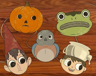 Halloween Garland Printable: Over The Garden Wall Vintage Garland (Digital Download)