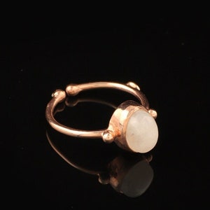 Natural Moonstone, Sterling Silver Ring, Women Ring, Statement Ring, Gemstone Ring, Moonstone Jewelry, Handmade Ring, Boho Ring, Dainty Ring
