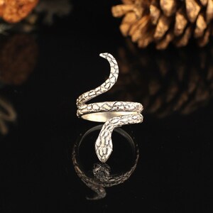 Snake Ring, Silver Snake Ring, Snake Ring Sterling Silver, Animal Ring, Silver Ring Men Pinky Ring