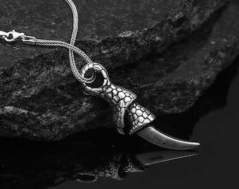 Sterling Silver Knife Pendant Necklace for Men - Handmade Jewelry - Sterling Silver Blade Pendant - Boyfriend Gift