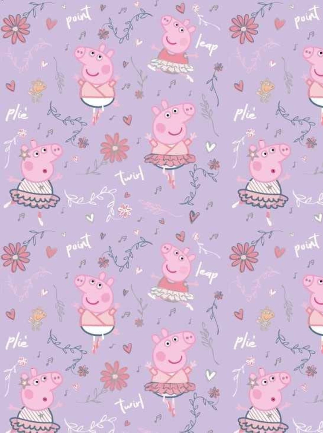 Peppa Pig Wrapping Paper Roll 4 Meter X 69cm Etsy