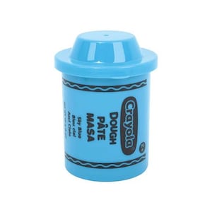 May include: Three tubs of Crayola Dough, one purple, one blue, and one orange. Each tub has a lid and says "Crayola Dough Pate Masa" on the label.