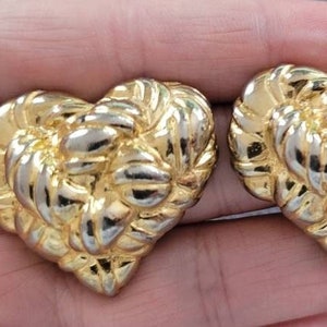 Vintage Ohrringe in Herzform, 1980er Jahre Schmuck, Vintage Geschenke für sie