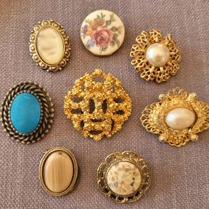 ヴィンテージ ヒンジ付きスカーフクリップ セレクション 1940 年代 スカーフリング 1950 年代 1960 年代