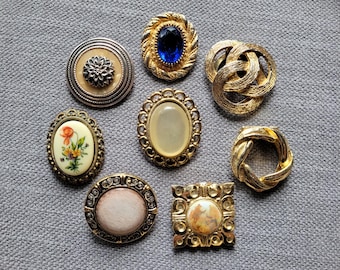 Vintage Klappschalclips Auswahl Schalringe 1940 1950er Schmuck 1960er Accessoires