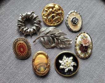 Vintage Schalclips Auswahl 1940er Jahre Schalringe 1950er 1960er Jahre