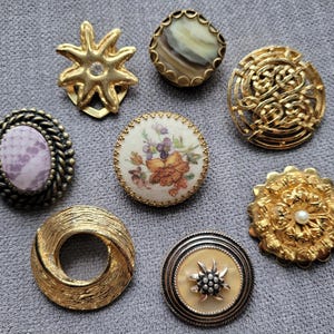 ヴィンテージ ヒンジ付きスカーフクリップ セレクション スカーフリング 1940 年代 1950 年代 ジュエリー 1960 年代 アクセサリー