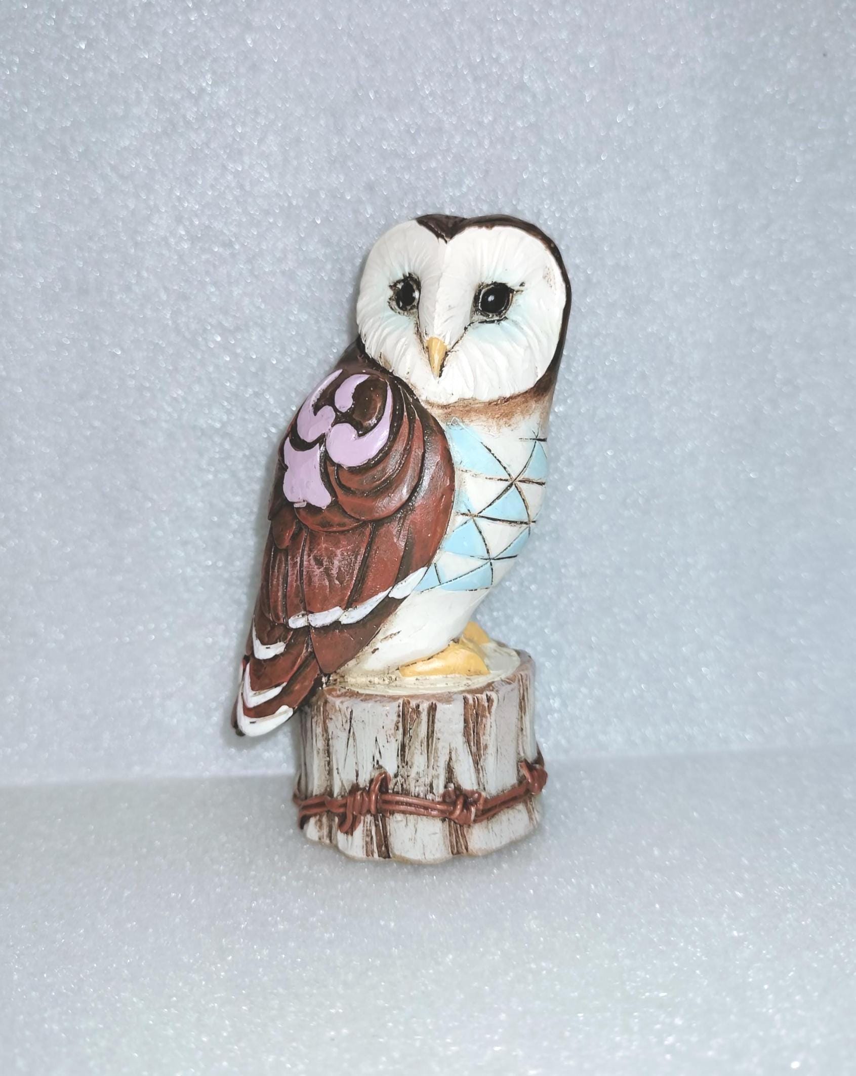 Jim Shore Heartwood Creek Mini Owl on Tree Stump figurine