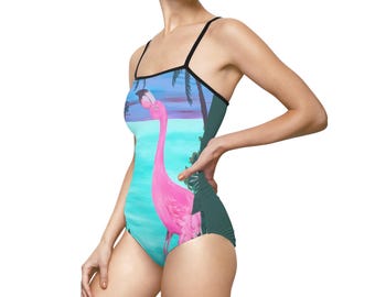 Pink Flamingo Women's One-piece Swimsuit